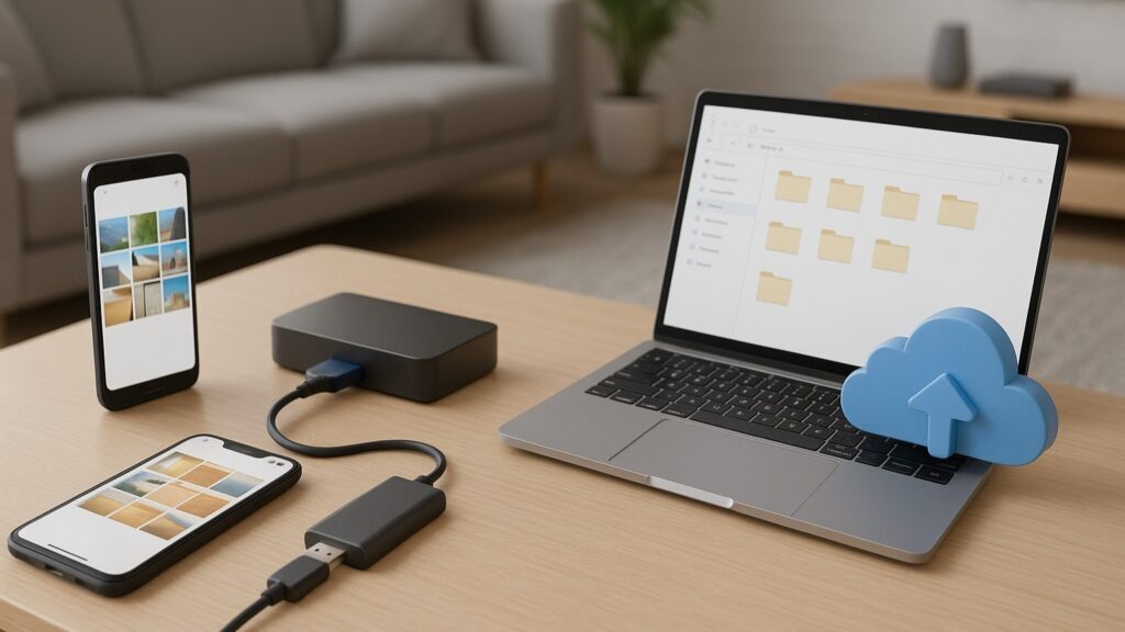 Transferring files and photos between devices with local IT support in Mandurah