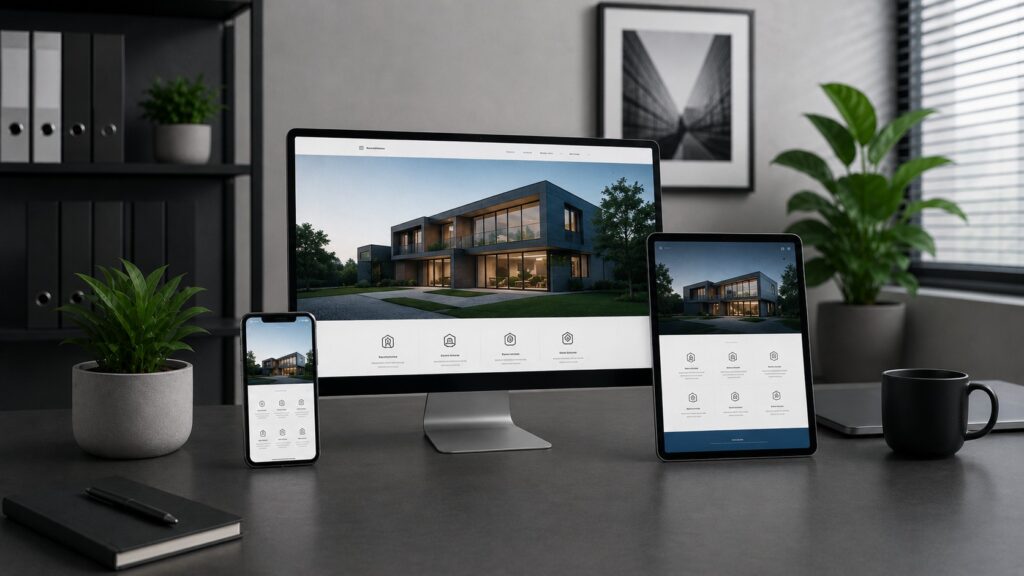 Responsive website design on multiple devices